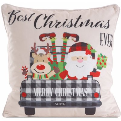 MyBestHome Vánoční polštář BEST CHRISTMAS 45x45 – Zboží Dáma