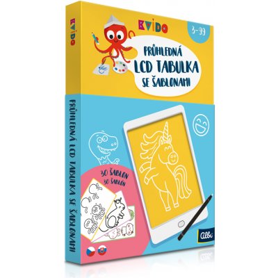 Albi Průhledná LCD tabulka se 30 šablonami Kvído – Sleviste.cz