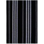 SCANquilt utěrka SCANDIA pruhy černošedá 50 x 70 cm – Zboží Dáma
