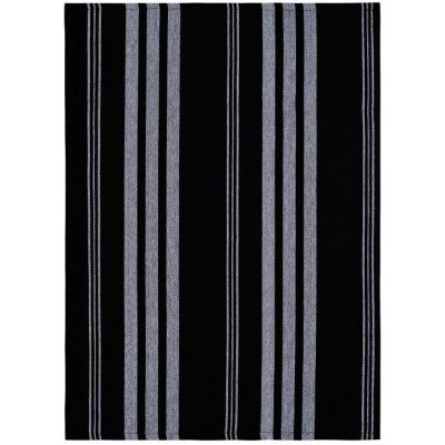 SCANquilt utěrka SCANDIA pruhy černošedá 50 x 70 cm – Zboží Dáma