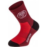 Surtex Dětské ponožky 70% merino volný lem červené – Hledejceny.cz
