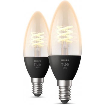 Philips Chytrá žárovka Hue Bluetooth, filament, 4,5W, E14, White, 2ks