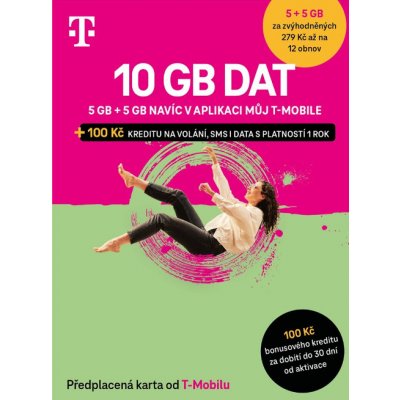 T-mobile Předplacená karta 10GB – Zboží Živě