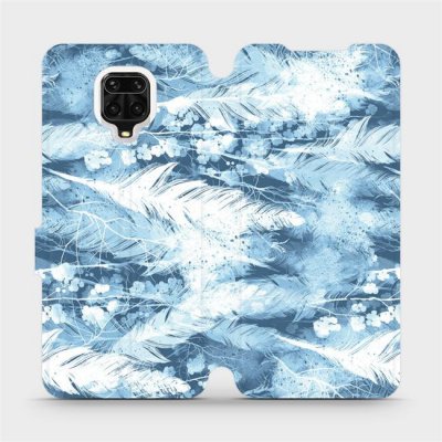 Mobiwear - Xiaomi Redmi Note 9 Pro - M058S Světle modrá horizontální pírka – Zboží Živě