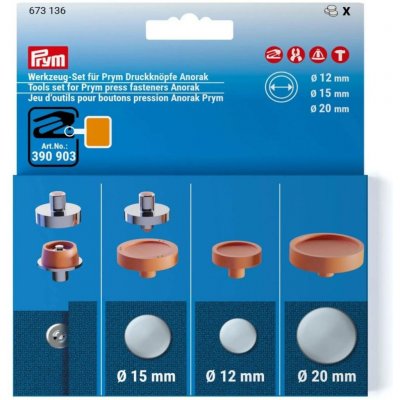 Prym Sada nýtovacích přípravků pro druky ANORAK – Zboží Mobilmania