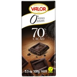 VALOR Čokoláda 70 % bez cukru 100 g