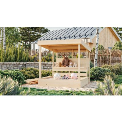 KARIBU MAX dětské pískoviště 12668 natur LG4910 – Zboží Mobilmania