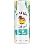 Malibu Coctail Pina Colada 5% 0,25 l (plech) – Zboží Dáma