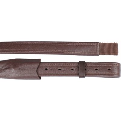 KenTaur Třmenové řemeny kožené s nylonem černé 140 cm – Hledejceny.cz