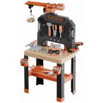 Smoby Black + pracovní stůl Decker s jeřábem – Zboží Dáma