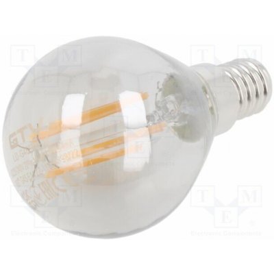 GTV Poland LD-G45FP4-18 Žárovka LED šedá E14 230VAC 200lm 4W 360° 1800K – Hledejceny.cz
