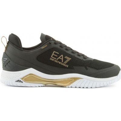 EA7 Unisex Woven Sneaker - black/gold/white – Zbozi.Blesk.cz