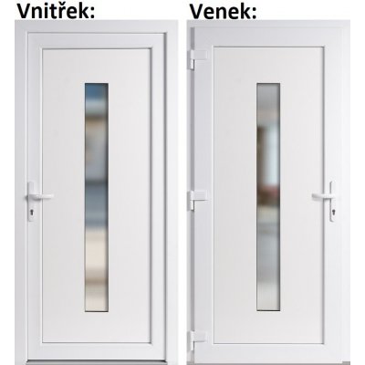 Soft Vchodové dveře Hana bílé levé 100 x 210 cm – Hledejceny.cz