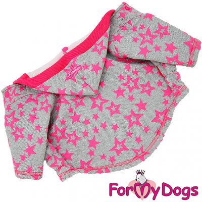 FOR MY DOGS mikina PINK STARS