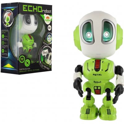 Teddies Robot ECHO opakující věty kovový 12cm zelený – Zboží Dáma