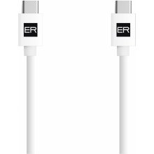 ER POWER ERPWCC3A120-WH USB-C/USB-C 3A (60W), 1,2m, bílý