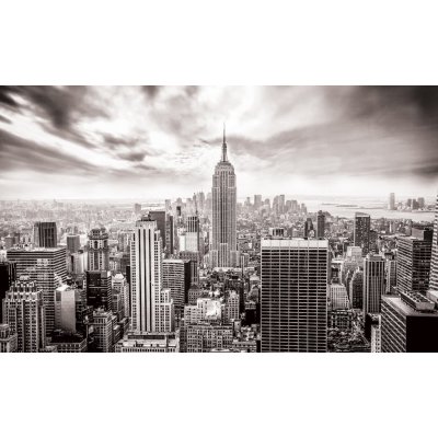 Postershop Obraz na plátně: Pohled na New York (černobílý) - 75x100 cm – Zboží Mobilmania