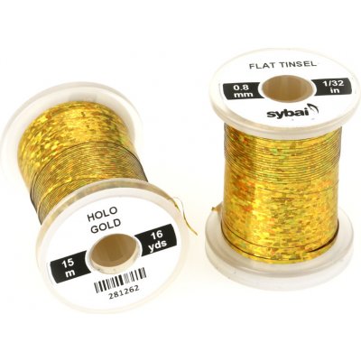 Sybai Plochá Lametka Flat Tinsel Gold Yellowish 0,8mm – Zboží Mobilmania