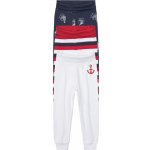 Lupilu Dětské kalhoty Jogger BIO 3 kusy navy modrá bílá – Zboží Mobilmania