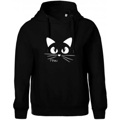 Kočka mňau Oversized mikina dámská Moon kratší + širší Černá – Hledejceny.cz