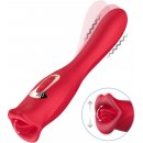 BASIC X Mouth a stimulátor klitorisu 2v1 červený