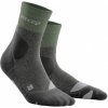 CEP Vysoké outdoorové ponožky MERINO dámské stonegrey/grey green/grey