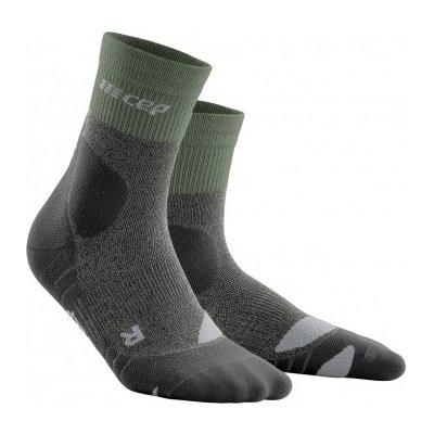 CEP Vysoké outdoorové ponožky MERINO dámské stonegrey/grey green/grey