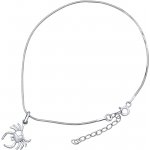 SILVEGO stříbrný řetízek na nohu Rak ZT15081104VSW – Zboží Mobilmania