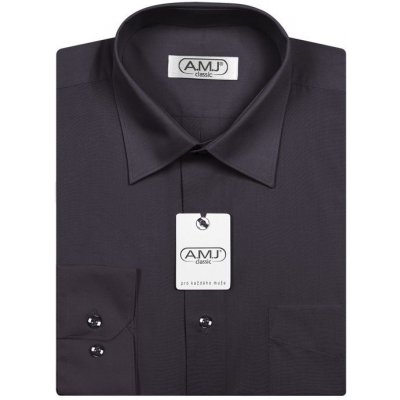 AMJ košile s dlouhým rukávem tmavě šedá JD019 – Zboží Mobilmania
