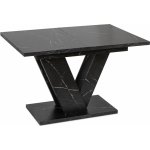 JAKS Jídelní stůl Clark 120 cm černý mramor glamour – Zboží Dáma