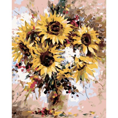 ZUTY Malování podle čísel KYTICE SLUNEČNIC 40 x 50 cm – Hledejceny.cz