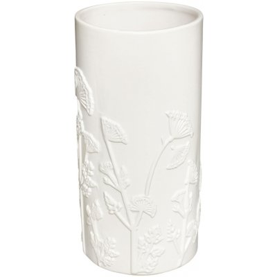 Atmosphera Keramická váza FLOWER, Ø 12 x 25 cm, bílá bílý – Hledejceny.cz