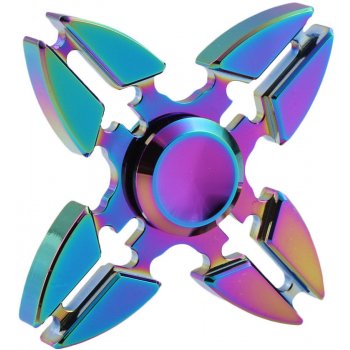 Fidget spinner SHURIKEN duhový