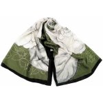 šátek šála s květy 2 hnědá – Zboží Mobilmania