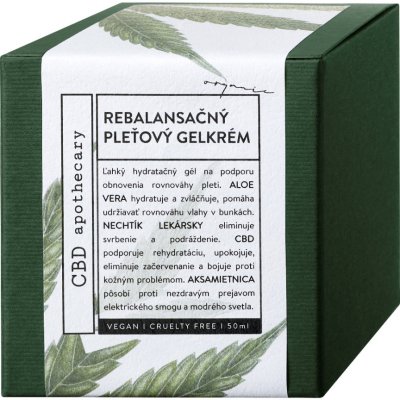 Soaphoria Rebalansačný pleťový gélkrém 300MG CBD 50 ml