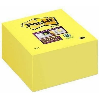 Samolepicí bloček "Super Sticky", žlutá, 76x76 mm, 350 listů, 3M POSTIT – Hledejceny.cz