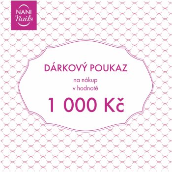 Dárkový poukaz v hodnotě 1000 Kč