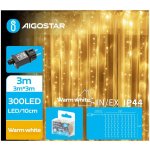 Aigostar LED Venkovní vánoční řetěz 300xLED 8 funkcí 6x3m IP44 teplá bílá | AI0458 – Hledejceny.cz