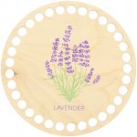 Natana dřevěné dno na košík Lavender 15cm – Zboží Dáma