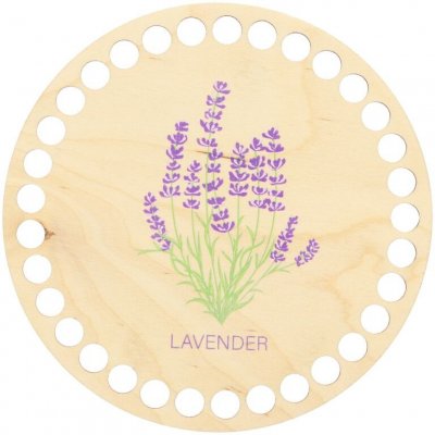 Natana dřevěné dno na košík Lavender 15cm – Zboží Dáma