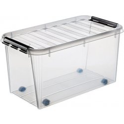 Smartstore Classic Box s víkem na kolečkách 72 x 40 x 39 cm 70 l transparentní 3530170