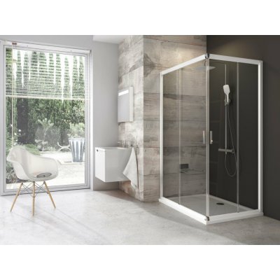 Ravak Sprchový kout Blix BLRV2K+BLRV2K 90 bílý – Zboží Mobilmania