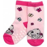 Dětské ponožky s ABS Slůně růžové – Zboží Dáma