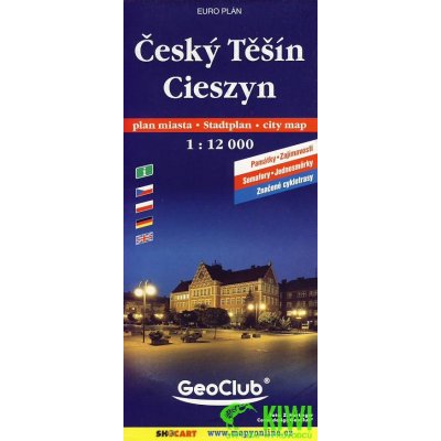 Český Těšín Cieszyn-mapa 1:12t.