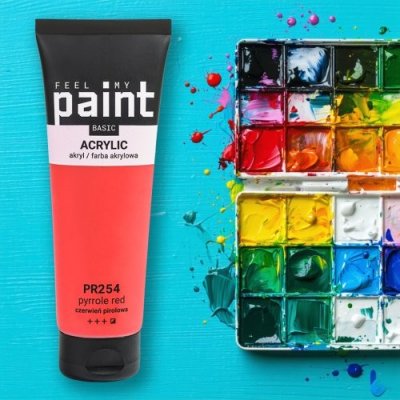 FeelMyPaint akrylová barva 120 ml pyrol červená – Sleviste.cz