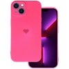 Pouzdro a kryt na mobilní telefon Apple Vennus Silikonové Heart Iphone 14 Plus design 1 fuchsiová