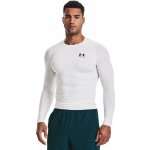 Under Armour Kompresní tričko HG Armour Comp LS White – Zboží Mobilmania