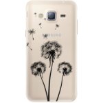 Pouzdro iSaprio Three Dandelions Samsung Galaxy J3 2016 černé – Zbozi.Blesk.cz