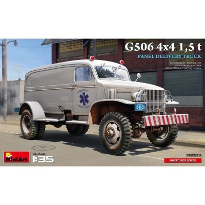 G506 4x4 1,5t Panel Delivery Truck 4x camo MiniArt 38083 1:35