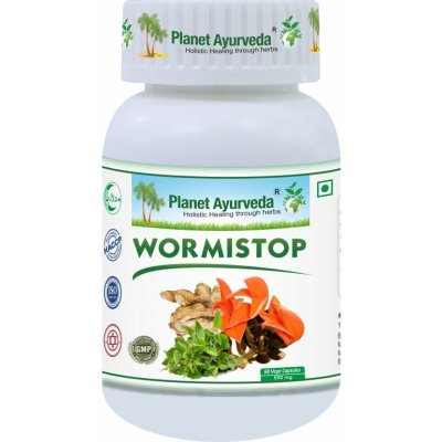 Planet Ayurveda Wormistop Stop parazitům 500 mg 60 kapslí – Hledejceny.cz